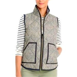Women's Grey Herringbone Vest